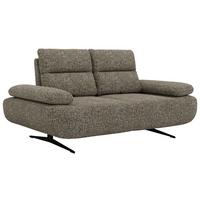 2-SITZER SOFA SORAE - Grau Stukture - Schwarz/Grau, Textil/Metall (182/94/107cm) - MKS