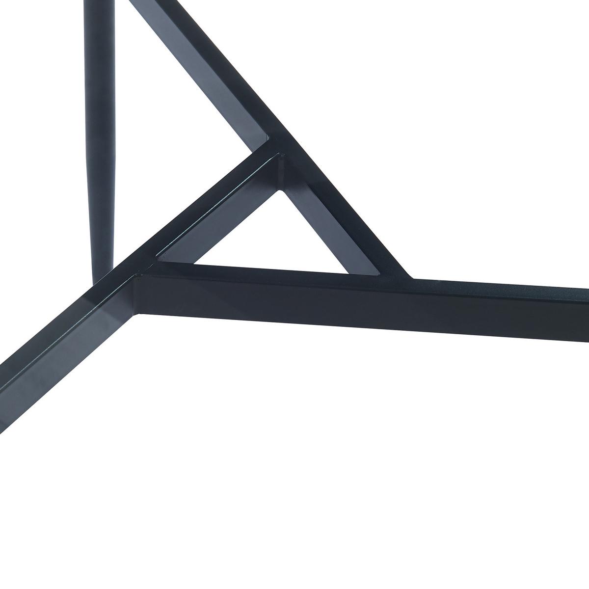 COUCHTISCH Ulökantaa 80/40 cm - Grau, Glas/Metall (40/40/80cm) - [en.casa]