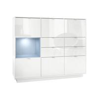 HIGHBOARD Metro Einsatz in Denim matt - Pastellblau, Holzwerkstoff (153/123/37cm) - Vladon