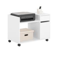 ROLLCONTAINER Weiß - Weiß, Holzwerkstoff (72/54/40cm) - SoBuy