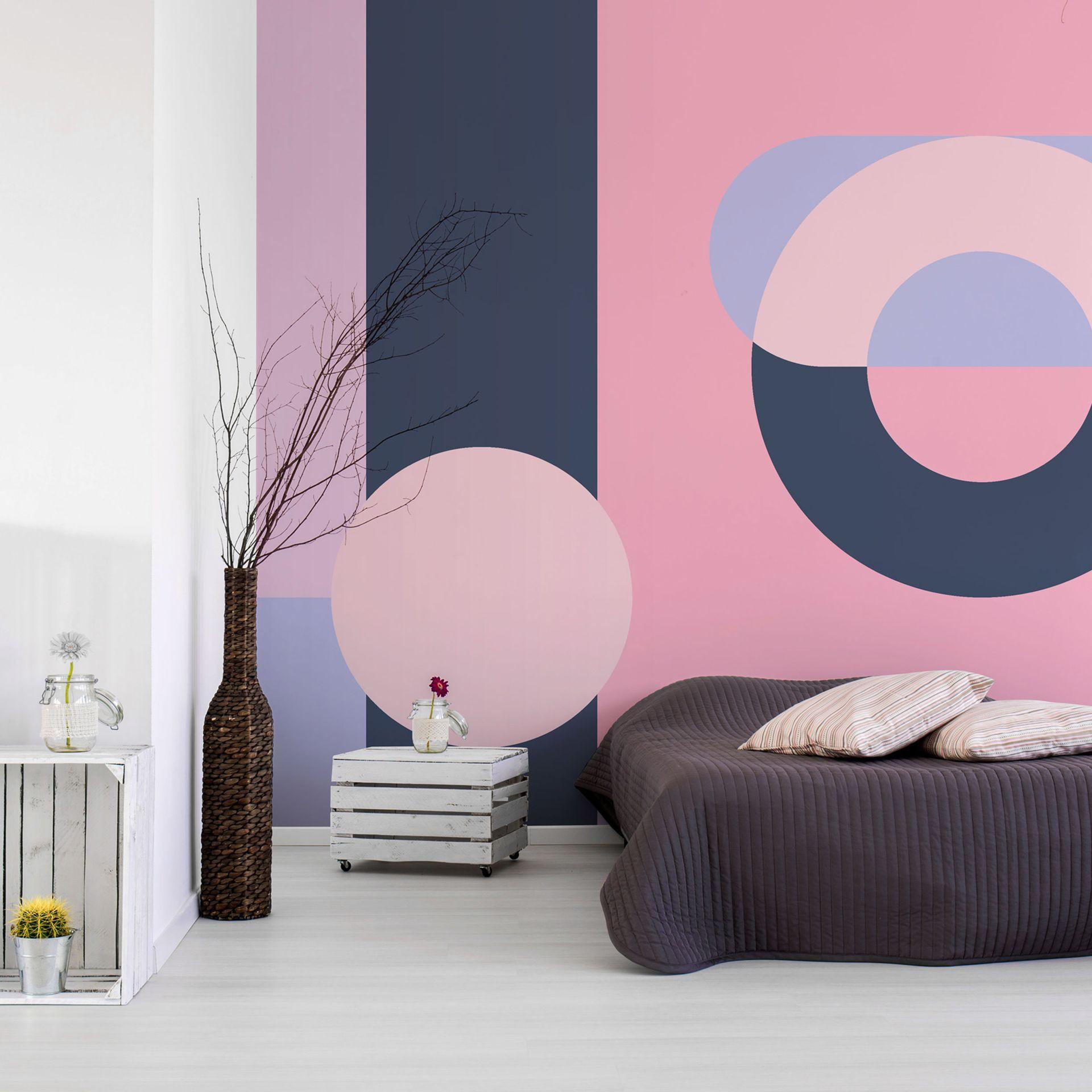 SELBSTKLEBENDE FOTOTAPETE 294/210 cm - Pink/Lila, Kunststoff/Textil (294/1cm) - KUNSTLOFT