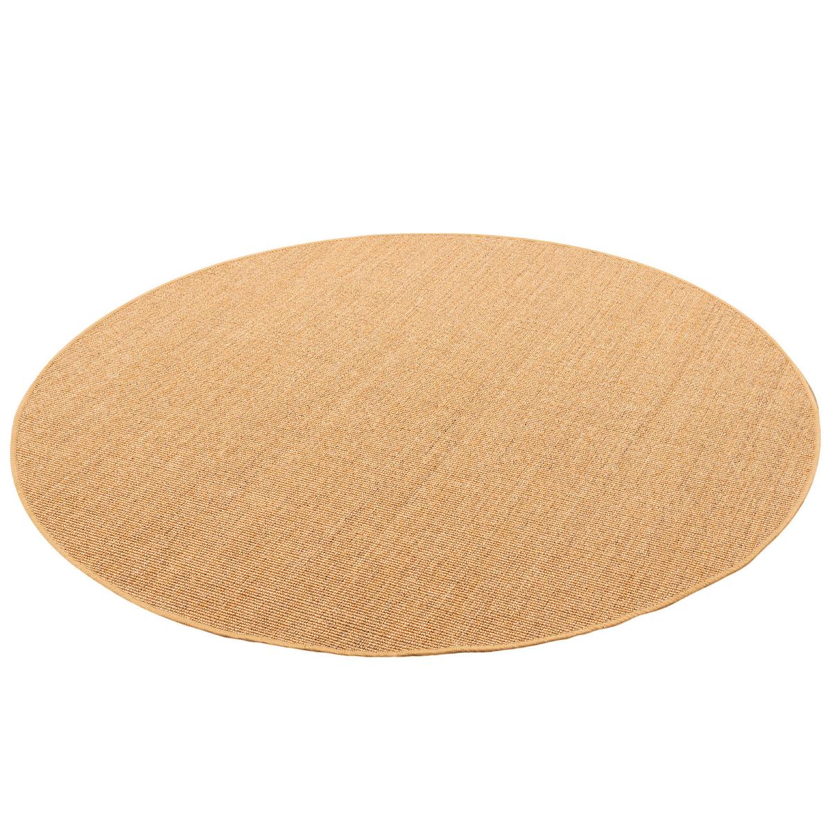 SISAL NATUR TEPPICH RUND - Nussbaumfarben, Textil (100/100cm) - Snapstyle
