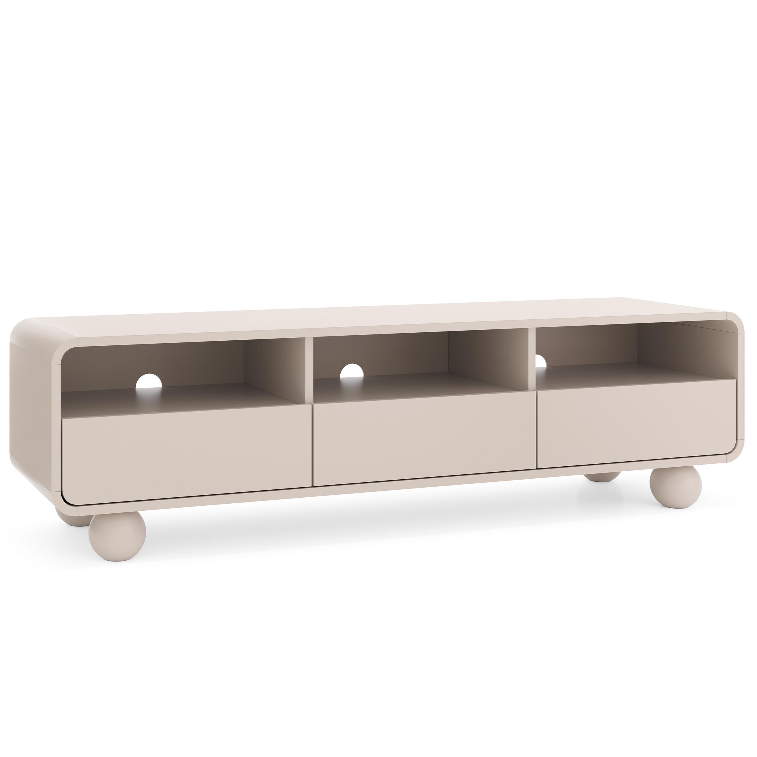 LOWBOARD TONDO 160/44/39 cm, Kaschmir - Kaschmir, Holzwerkstoff (160/44/39cm) - MASSENO