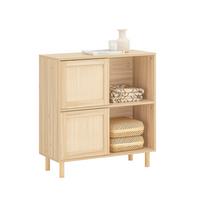SCHUHSCHRANK NATUR - Naturfarben, Naturmaterialien/Holzwerkstoff (80/87/35cm) - SoBuy