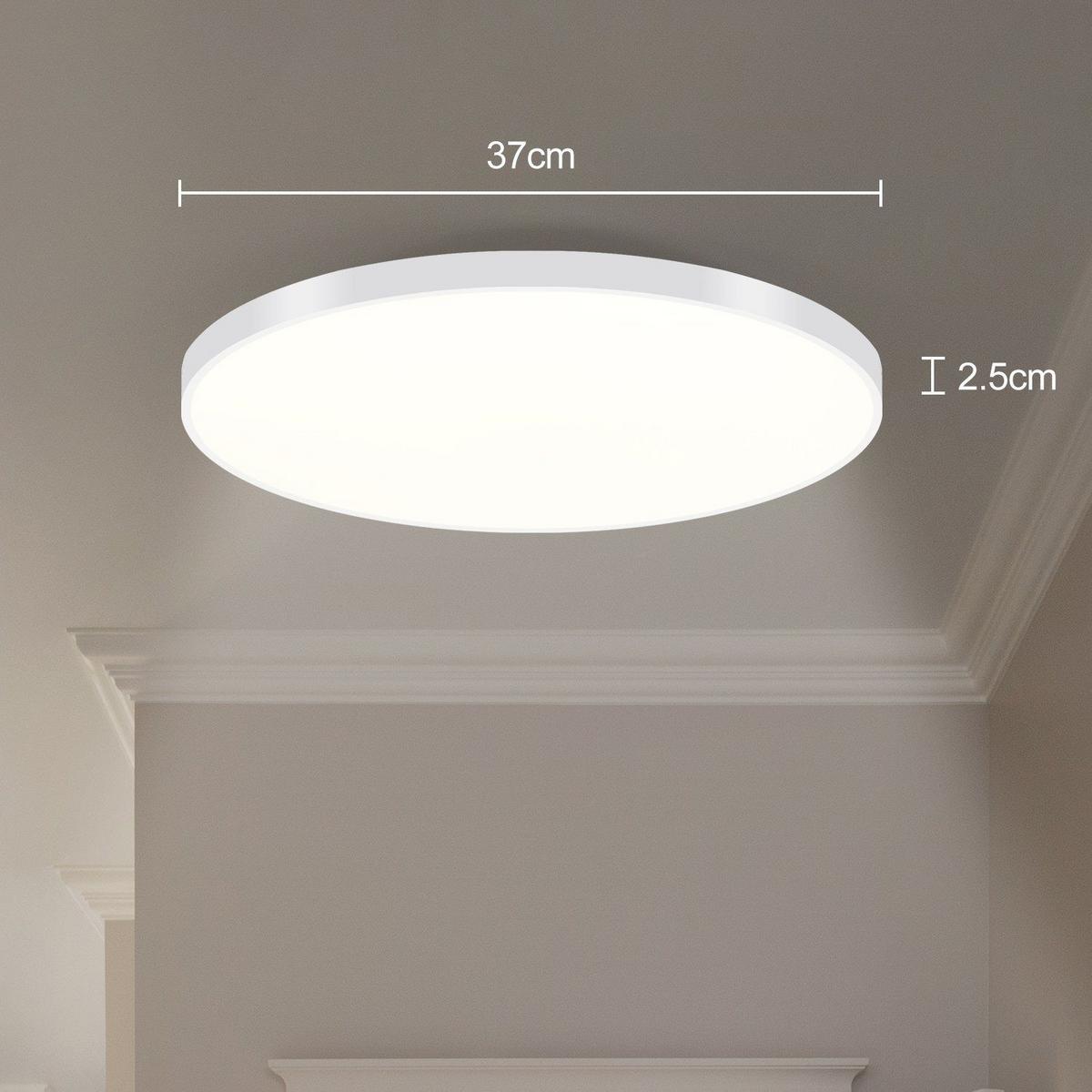 LED-DECKENLEUCHTE Lunney 37/37/2.5cm - Weiß, Kunststoff (37/37/2.5cm) - Nettlife