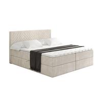 BOXBETT mit Matratze H3 und Lattenrost - VEXA - 180x200 - Beige Casablanca - Beige, Holzwerkstoff/Kunststoff (180/200cm) - ALTDECOR