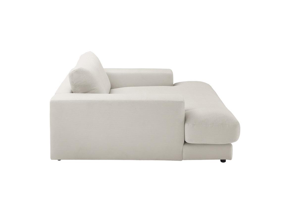 LONGSEAT MADELINE Silber Cord - Silberfarben/Schwarz, Kunststoff/Textil (150/86/170cm) - KAWOLA