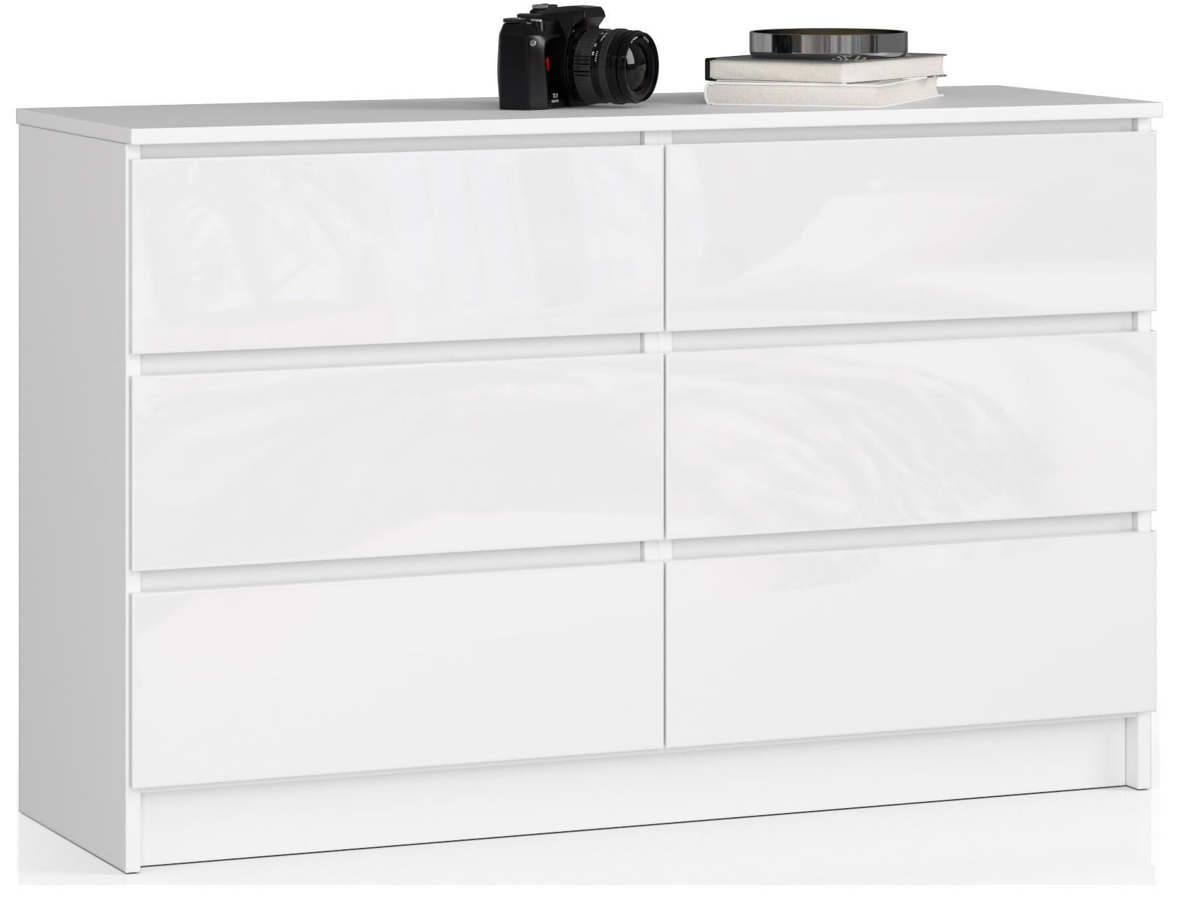 KOMMODE Weiß, Weiß Glanz 77/120/40 - Weiß, Holzwerkstoff (120/77/40cm) - RAUMHIRSCH FURNITURE