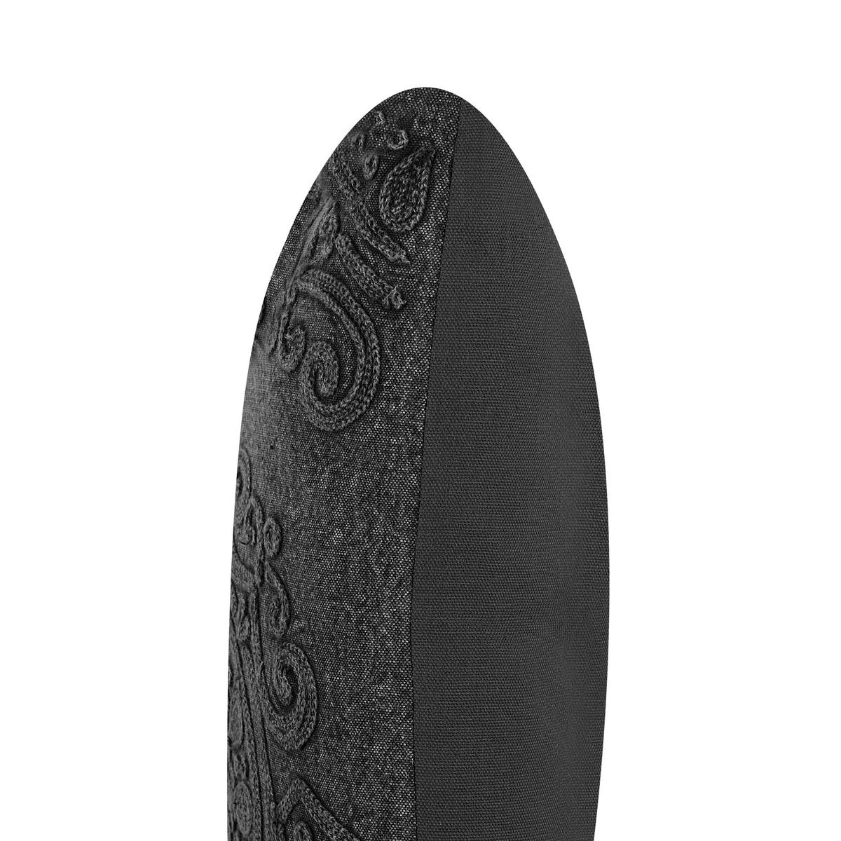 DEKOKISSEN 2er-Set Dunkelgrau 30/50 cm Veloor - Dunkelgrau, Naturmaterialien (30/50cm) - Beliani