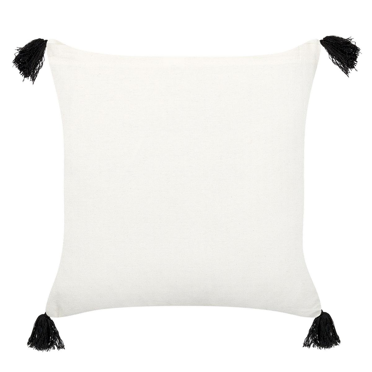 DEKOKISSEN Cremeweiß 45/45 cm Mays - Ecru, Naturmaterialien/Textil (45/45cm) - Beliani