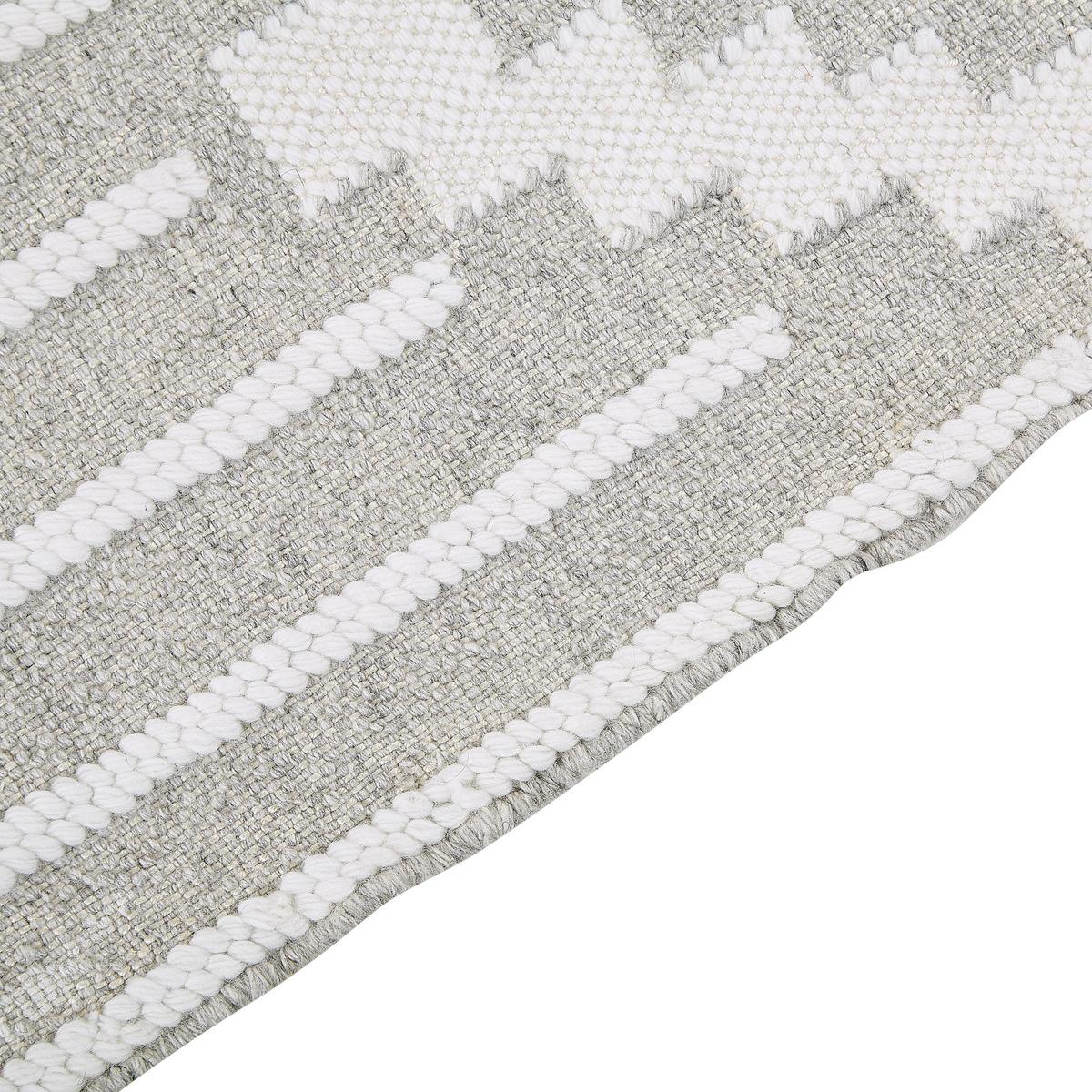 VINTAGE-OUTDOOR TEPPICH Tabiat 200/140 cm - Weiß, Kunststoff (140/200cm) - Beliani
