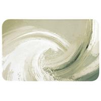 WC-VORLEGER Abstrakt - Pinselstriche - Wellen - Grün Toilettenteppich 80x50 cm - Mintgrün, Textil (80/1cm) - OnlyWow