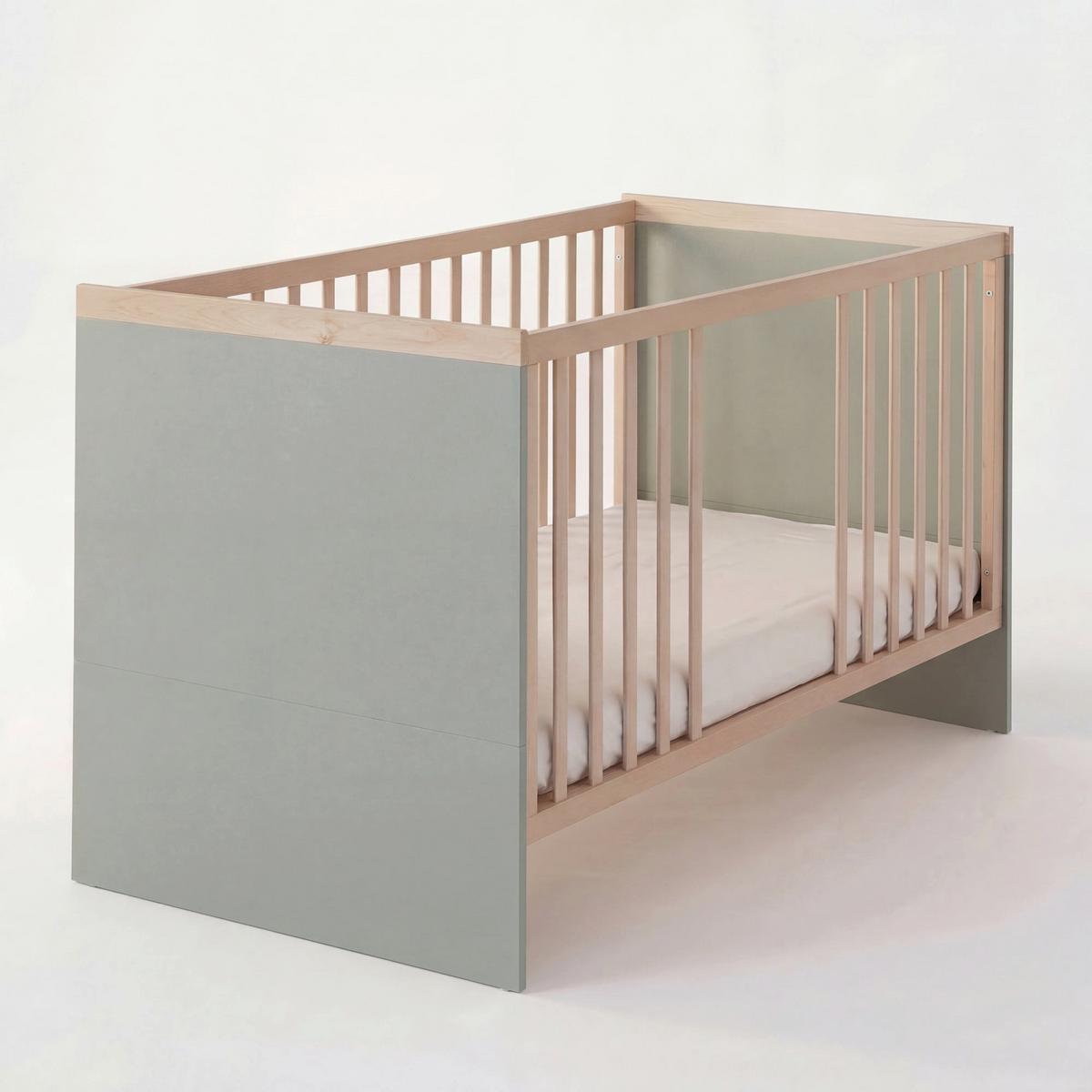 BABYZIMMER-SET Jimmy 3-teilig - Eichefarben/Salbeigrün, Holz/Holzwerkstoff (138/195/53cm) - Roba