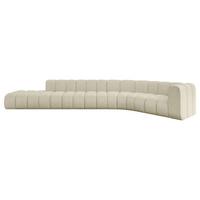 ECKSOFA modulares Sofa Tilmo-L2 - 490x194x70 cm Beige - Beige, Holzwerkstoff/Textil (490/194cm) - ALTDECOR