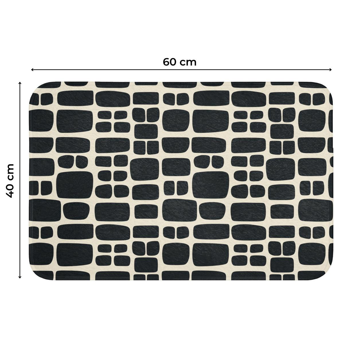 WC-VORLEGER Modern - Bio - Schwarz Toilettenvorleger 60x40 cm - Anthrazit, Textil (60/1cm) - OnlyWow