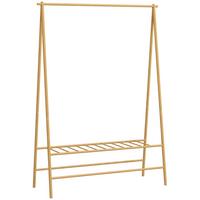 GARDEROBENSTÄNDER Bambus, 116 x 43,5 x 160 cm, Naturholz - Naturfarben, Naturmaterialien (116/160/43.5cm) - HOMCOM