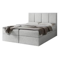 BOXBETT Rebos Boucle - H3 - Hellgrau, Holz/Textil (180/200cm) - MIRJAN24