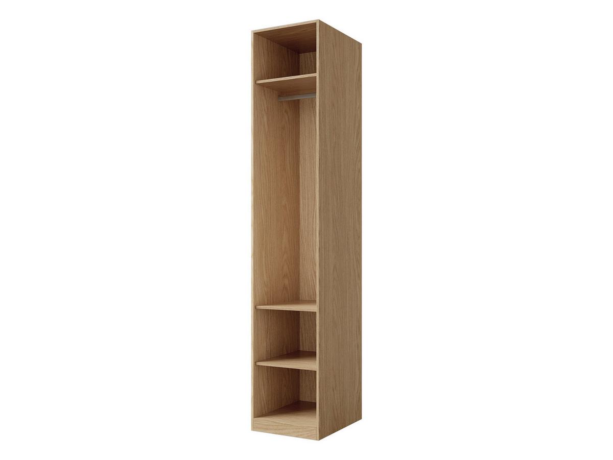 KLEIDERSCHRANK Soreno 45 L-R 1D, Seite: Links - Eichefarben/Beige, Holzwerkstoff/Kunststoff (45/237/60cm) - MIRJAN24
