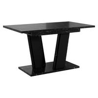 ESSTISCH Muss 160 - Schwarz, Holzwerkstoff (80/120/75cm) - MIRJAN24