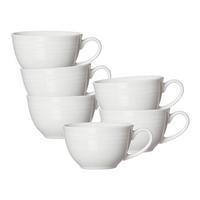 KAFFEETASSEN Levi Weiß 220 ml 6er Set - Weiß, Keramik (0.22L) - Ritzenhoff Breker
