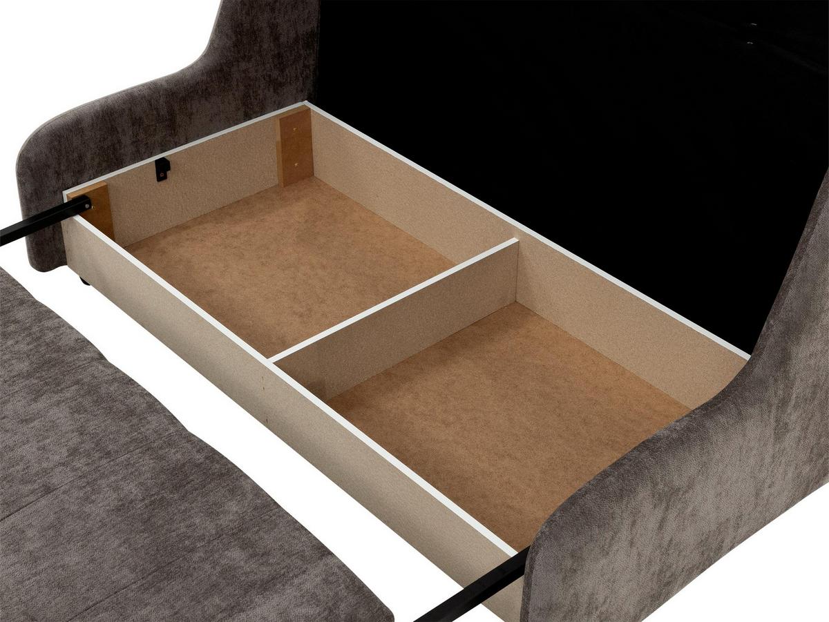 SCHLAFSOFA Viva Elite IV - Schwarz/Naturfarben, Holz/Metall (166/85/98cm) - MIRJAN24