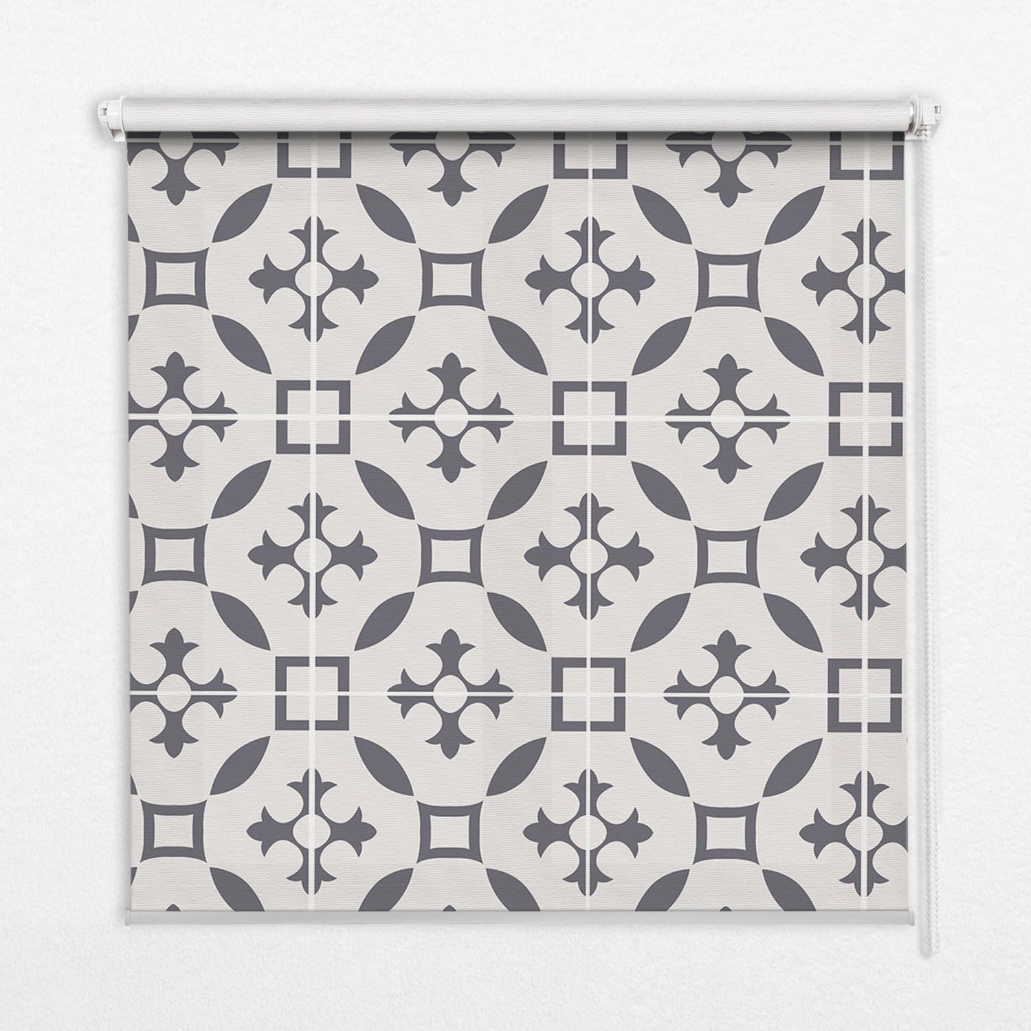 INNENROLLO - Fensterrollo - Rollo - 80x180 cm - Illusion - Grau, Kunststoff (80/180/0.5cm) - TULUP