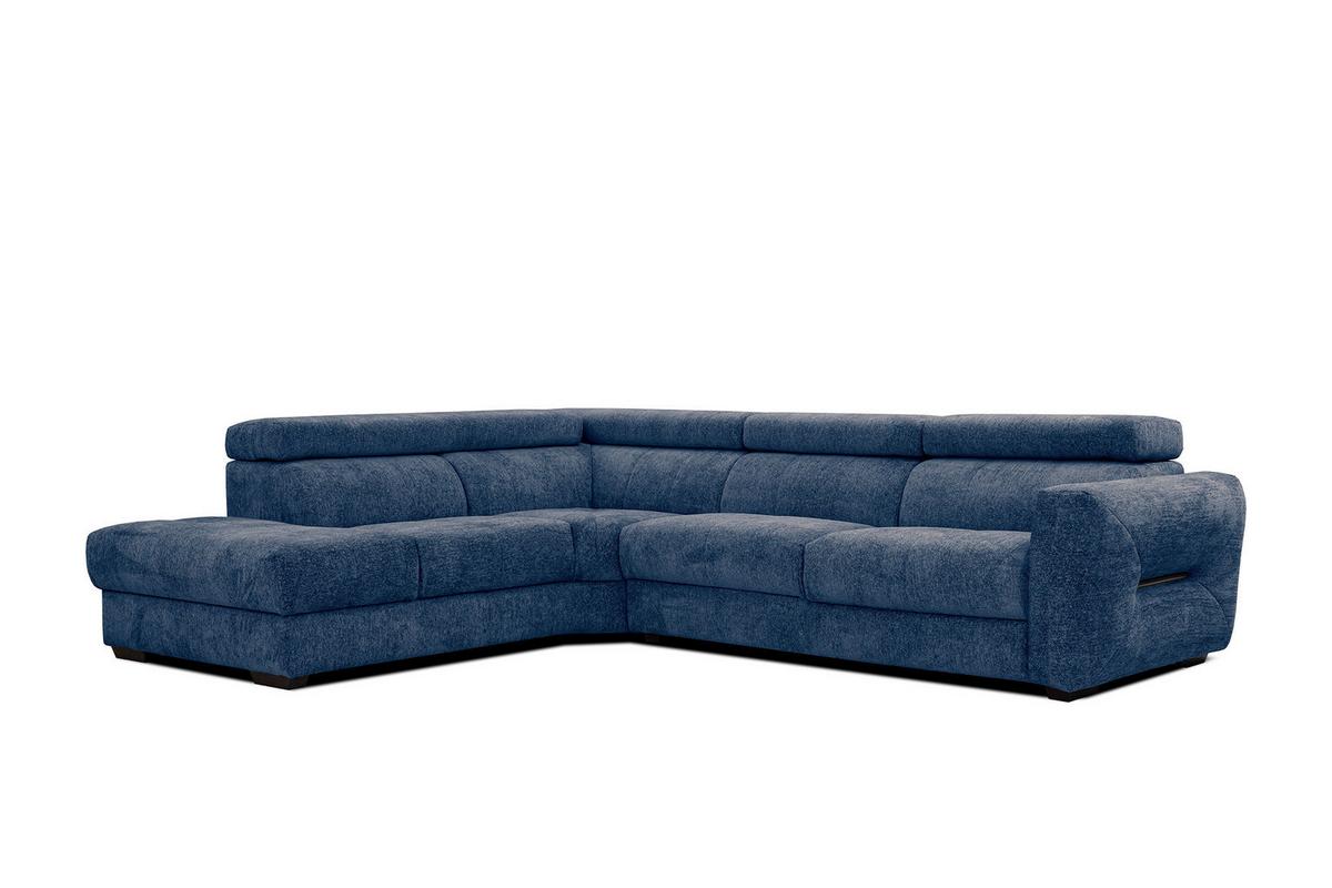 ECKSOFA CALVERA 5-Sitzer, dunkelblau - Dunkelblau, Holzwerkstoff/Textil (239/298cm) - Wozimo