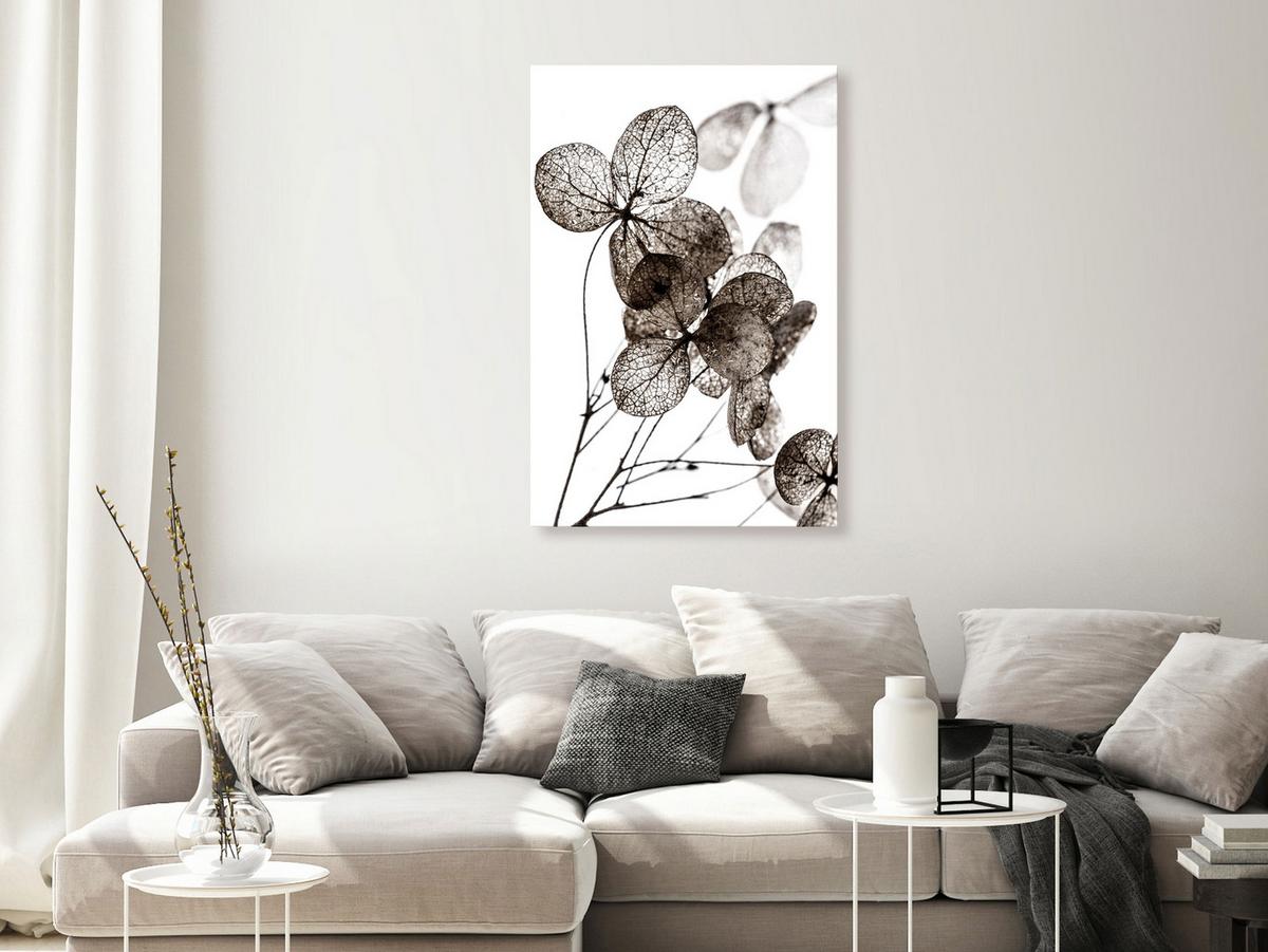 KUNSTDRUCK Braun 80/120 cm - Weiß/Braun, Textil (80/120cm) - KUNSTLOFT