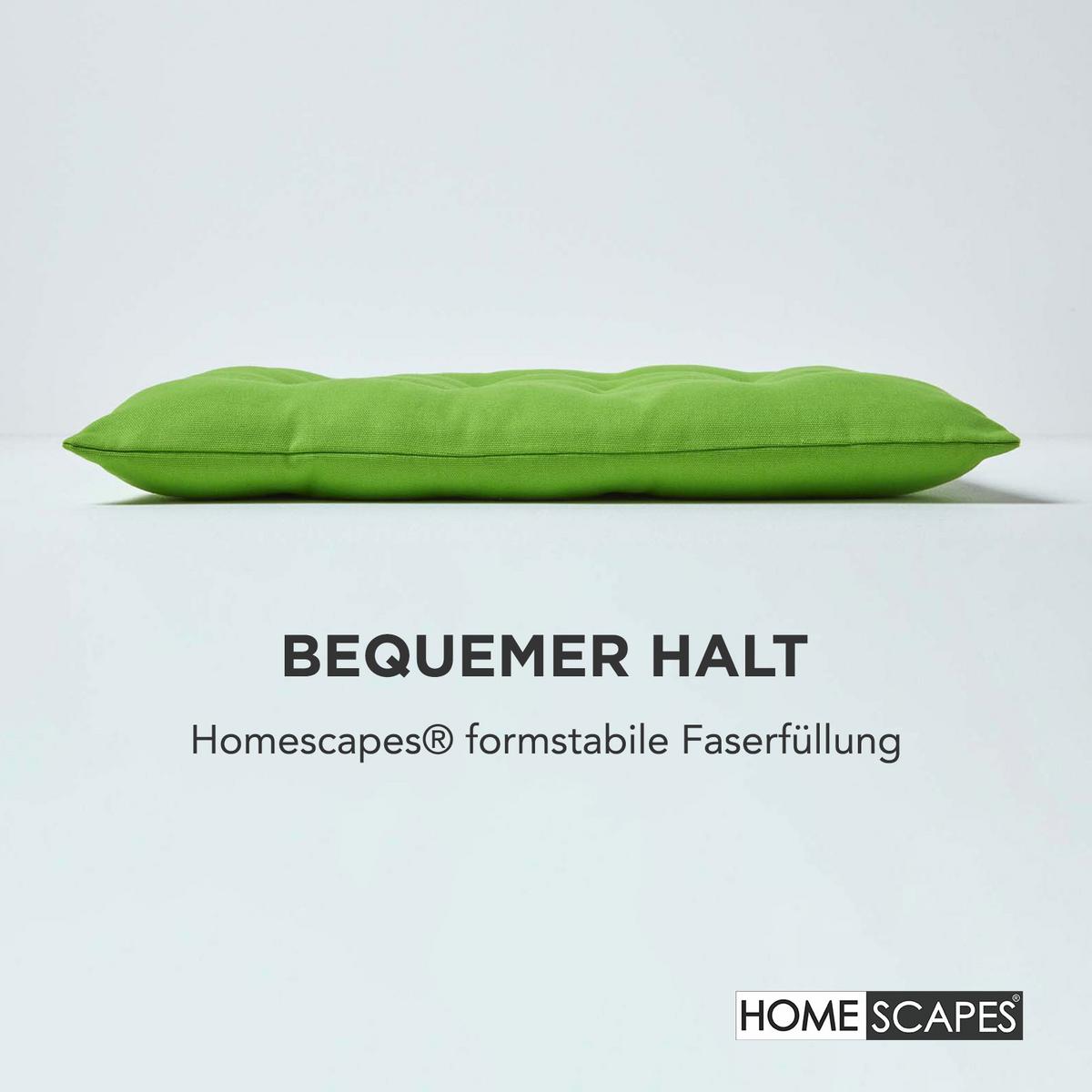 STUHLKISSEN limette 40/40/6,5 cm - Grün, Textil (40/40/6.5cm) - Homescapes