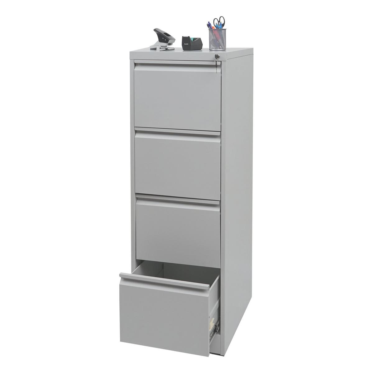 HÄNGEREGISTERSCHRANK Grau - Grau, Metall (46/134/62cm) - MCW