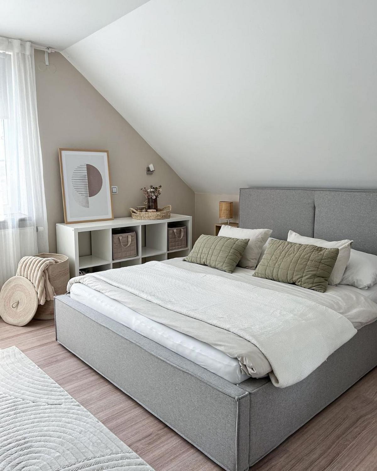 POLSTERBETT 160/200cm Hellgrau Moissac - Hellgrau, Textil (160/200cm) - Beliani