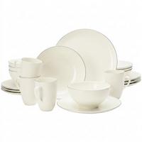 KOMBISERVICE Savona Grey Line creme 20-tlg. - Creme, Keramik (2/2/2cm) - Seltmann Weiden