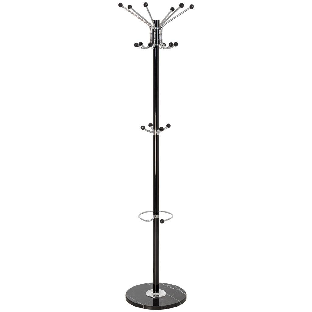 GARDEROBE aus metall 36x175cm - Schwarz, Metall (36/175/36cm) - Wanderlust