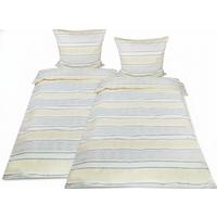 BETTWÄSCHE Viola 155x220cm + Kissenbezug 80x80cm Beige Biber (4tlg) - Beige, Textil (155/220cm) - Beautissu 
