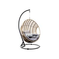 HÄNGESESSEL Nora - Beige, Metall (104/197/69cm) - MIRJAN24