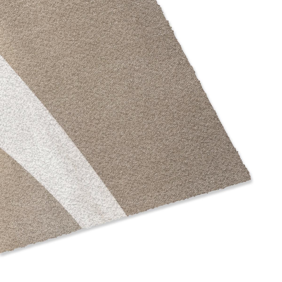 FUSSMATTE Glatte Oberflächen - Harmonisch - Wellenförmig Schmutzfangmatte 60x40 cm - Beige, Kunststoff (60/0.4cm) - MuchoWow