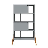 BÜCHERREGAL Grau - Grau, Holzwerkstoff (103/163/39cm) - Petits-meubles