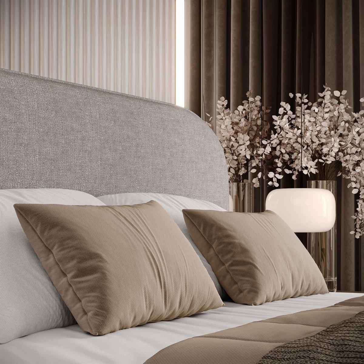 POLSTERBETT OLIMPIA mit Bettkasten 160x200, Perfect Harmony 80 - Hellgrau, Textil (160/200cm) - Lookway