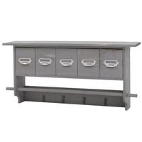 GARDEROBE Grau - Grau, Holz (65/32/13cm) - MCW