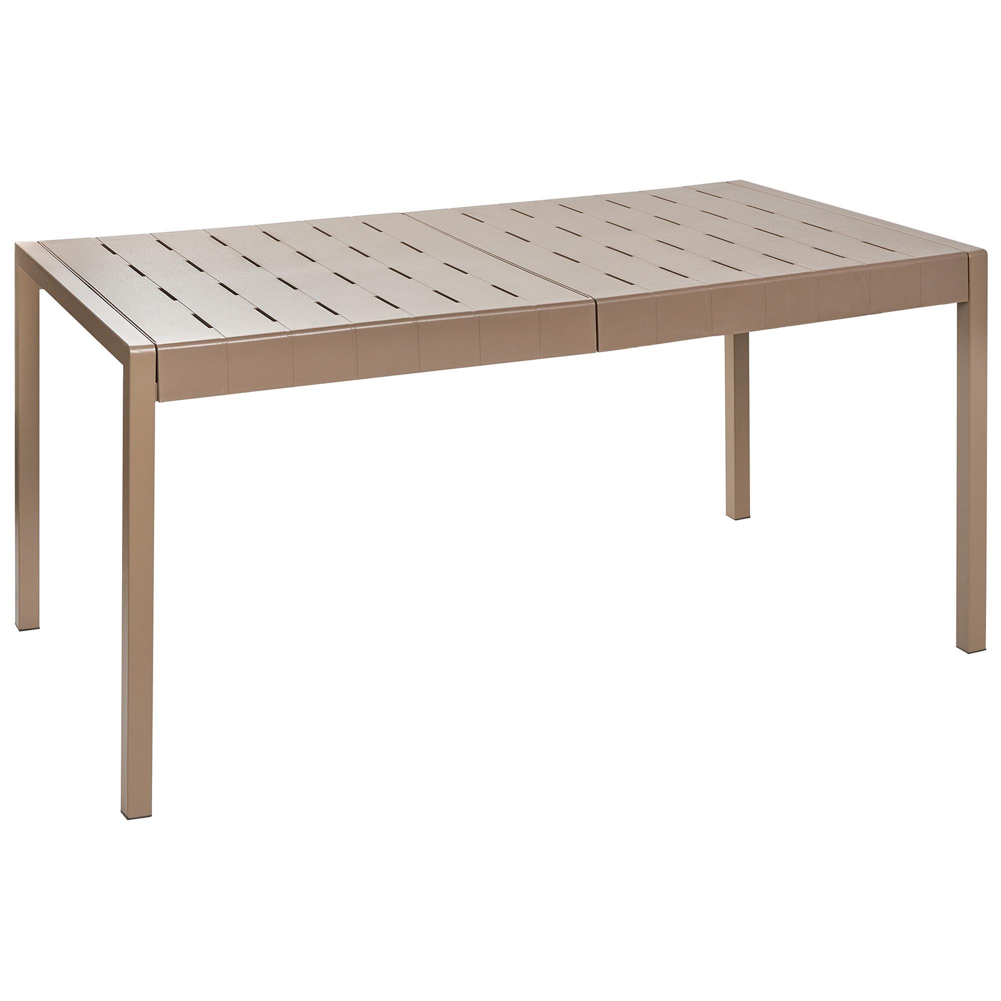 GARTENTISCH 154/84 cm Braun Bartica - Braun, Kunststoff (154/84/76cm) - Beliani