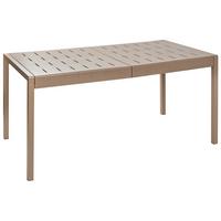 GARTENTISCH 154/84 cm Braun Bartica - Braun, Kunststoff (154/84/76cm) - Beliani
