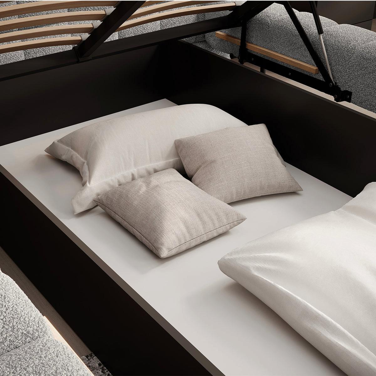 BOXBETT 180/200 Ezio Grau - Grau, Holz (180/200cm) - Petits-meubles