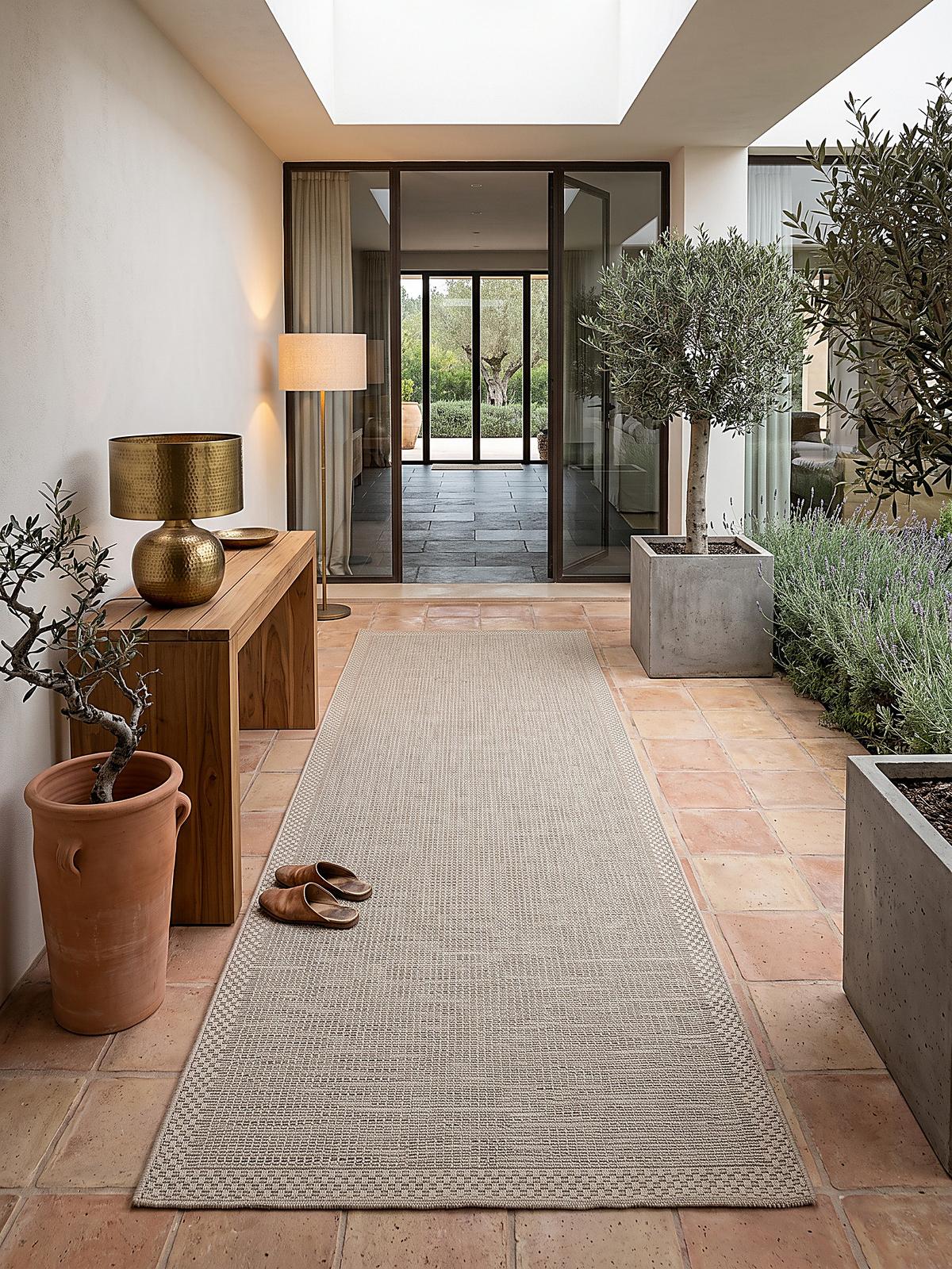TEPPICHLÄUFER Uni ESERA Polypropylen Beige 80 x 150 cm - Beige, Textil (80/150cm) - KADIMA DESIGN