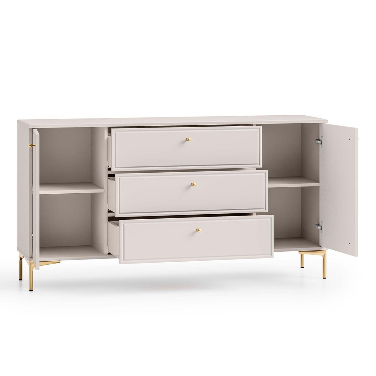 SIDEBOARD Sélène Kaschmir - Beige, Holzwerkstoff (160/85/40cm) - Petits-meubles