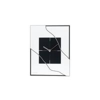 WANDUHR Design Schwarz-Weiß 40/51 cm - Schwarz, Kunststoff (40/50.5/1cm) - ONZENO
