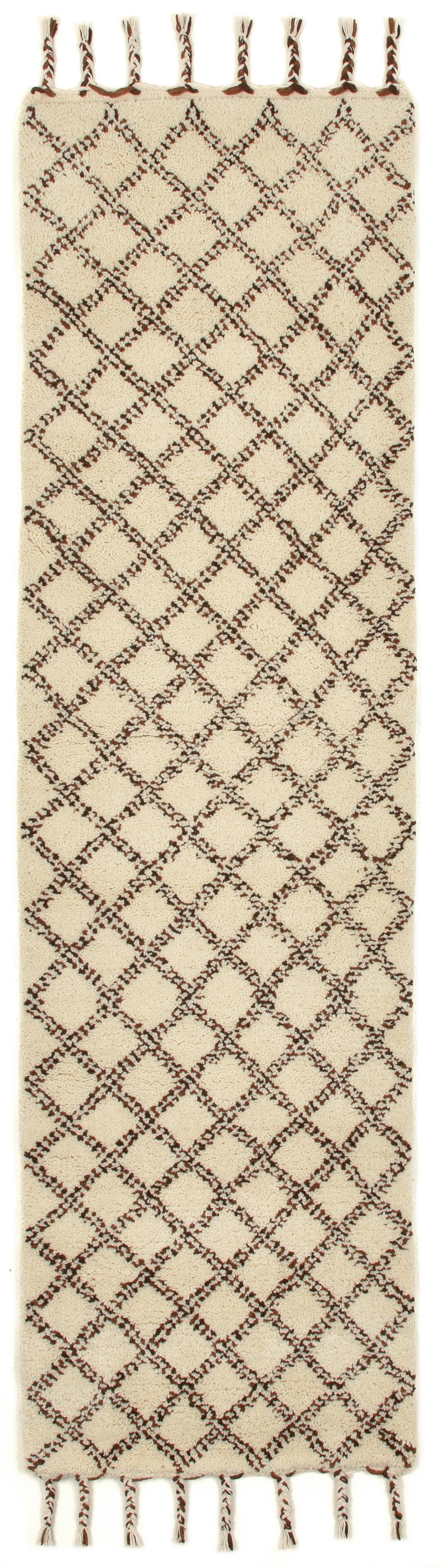 BERBERTEPPICH Marmoucha 70x240 cm - Schwarz, Textil (70/240cm) - THEKO
