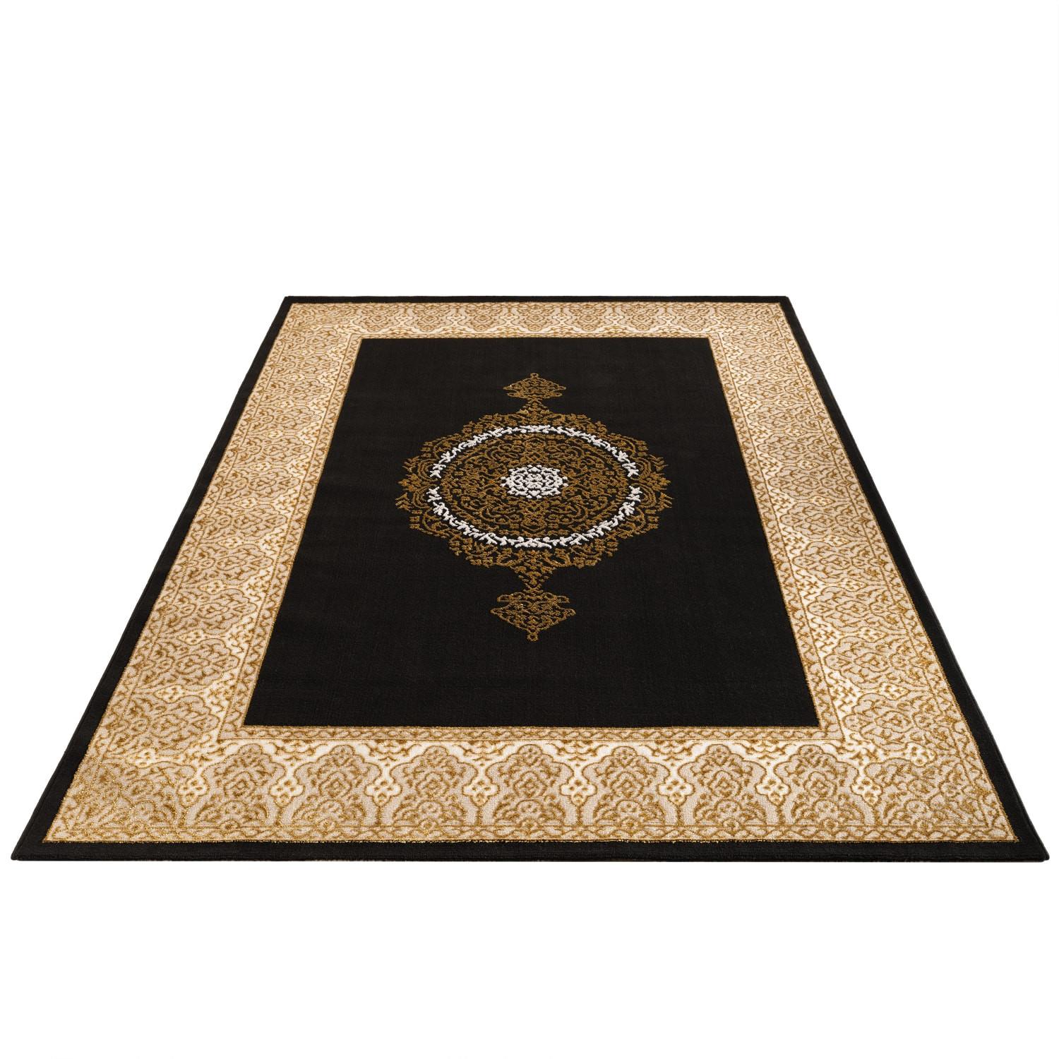 KURZFLORTEPPICH, orientalisch, Gold, 200 x 280 cm - Goldfarben, Textil (280/200cm) - KADIMA DESIGN
