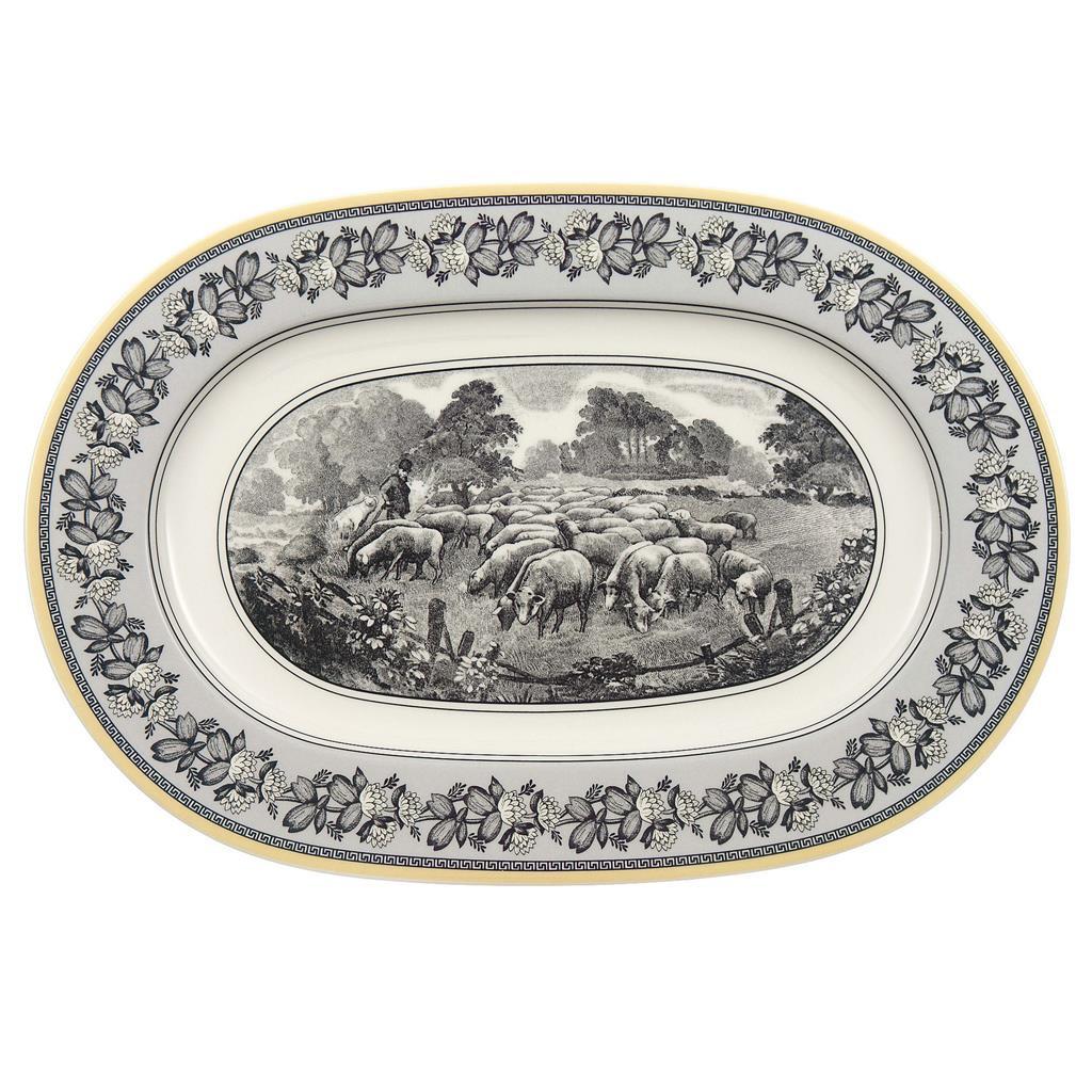 PLATTE OVAL Audun Ferme bunt 34 x 23,5 x 1,8 cm - Multicolor, Keramik (23.5/1.8/34cm) - Villeroy & Boch