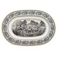 PLATTE OVAL Audun Ferme bunt 34 x 23,5 x 1,8 cm - Multicolor, Keramik (23.5/1.8/34cm) - Villeroy & Boch