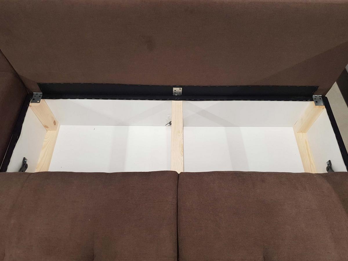 ECKSOFA Bari - Silberfarben/Dunkelblau, Holz/Textil (256/157cm) - MIRJAN24